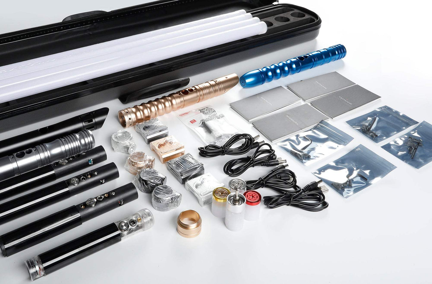 Lightsaber Neopixel + Baselit Mystery Box - 4 lightsabers - Lightsabers Galactic Saber Store