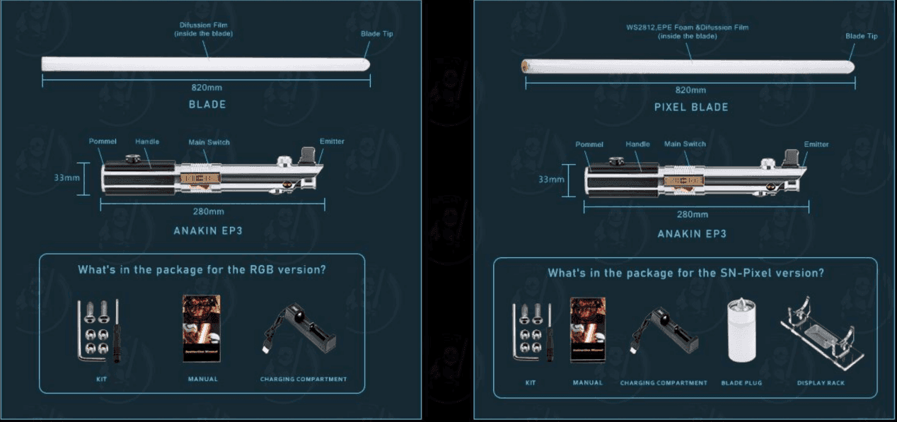 Ezra Bridger Lightsaber Replica - Lightsabers Galactic Saber Store