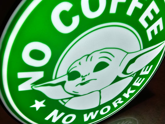 Baby Yoda Coffee Lightbox