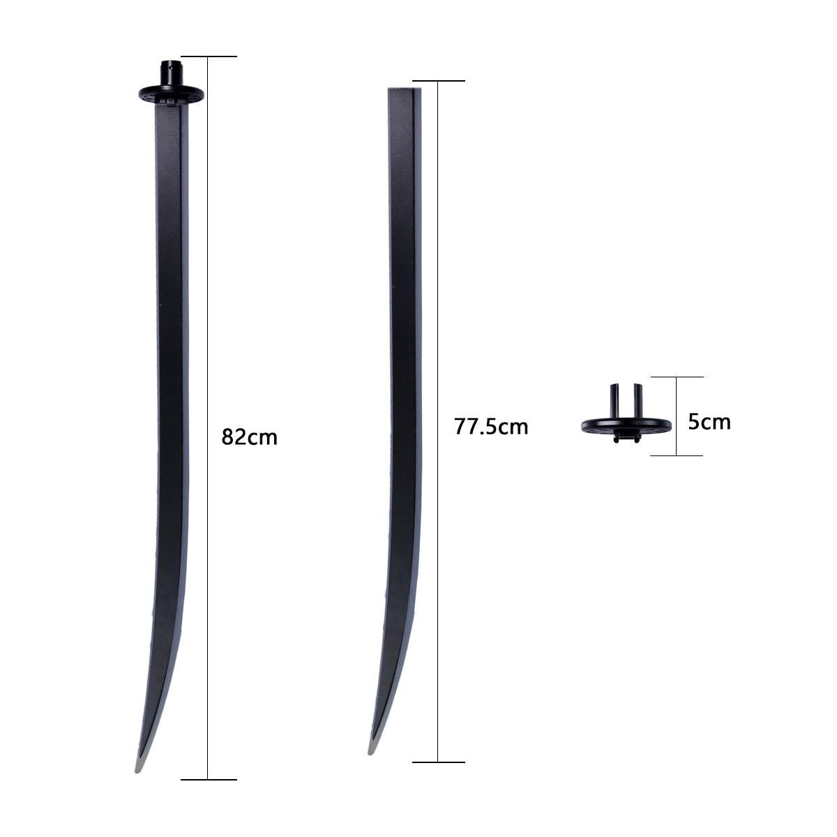 Lightsaber Flat Blade V4 for Baselit 1 inch Saber - Displaystand Galactic Saber Store