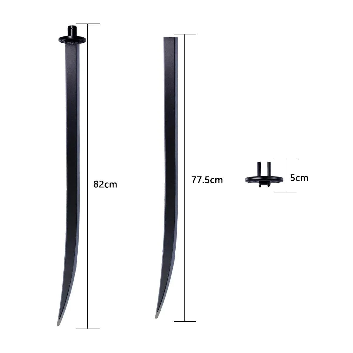 Lightsaber Flat Blade V4 for Baselit 1 inch Saber - Displaystand Galactic Saber Store