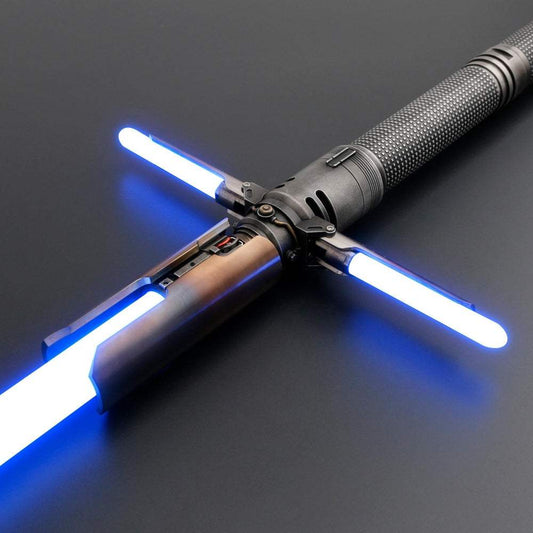 Cal Kestis Crossguard Lightsaber – Weathered Edition - Lightsabers Galactic Saber Store