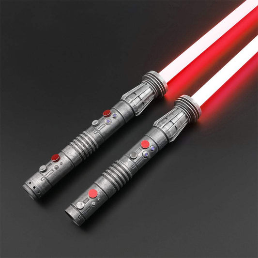 Darth Maul Double-Bladed Lightsaber Weathered - Lightsabers Galactic Saber Store
