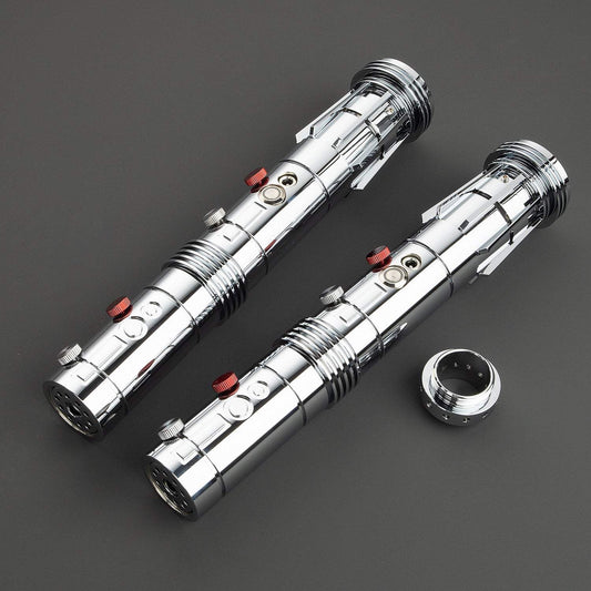 The Menace - Double bladed Lightsaber - Darth Maul Inspired - Lightsabers Galactic Saber Store