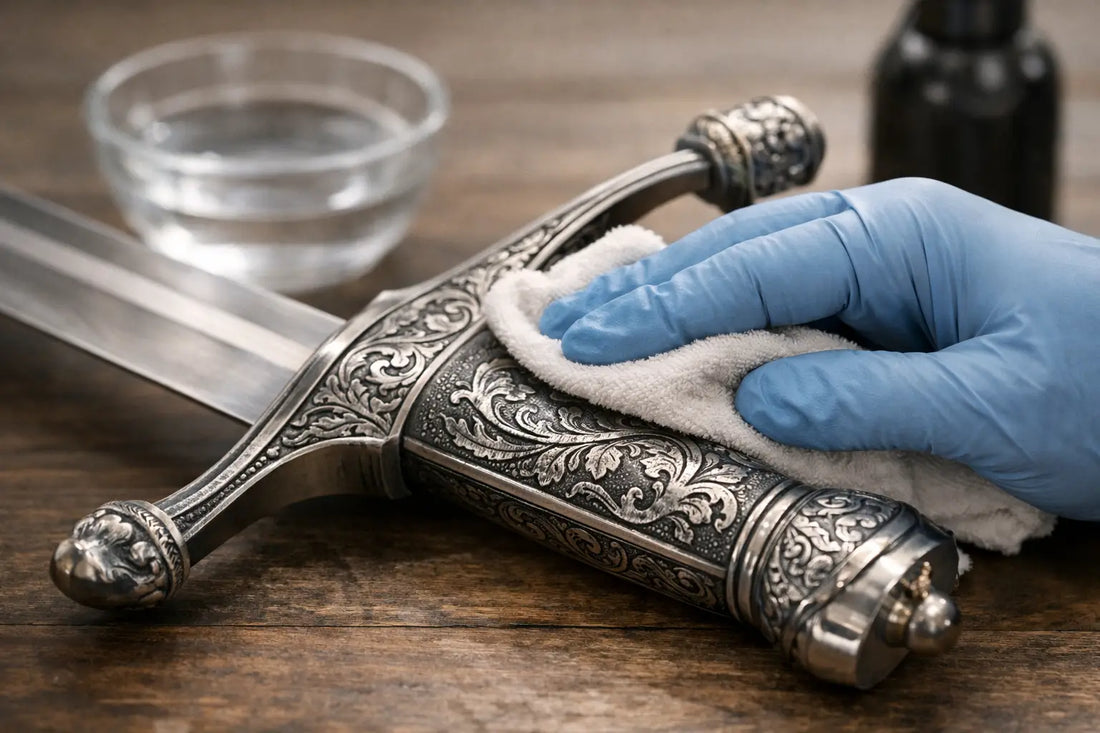 How to Clean an Acid Etched Hilt Without Damage