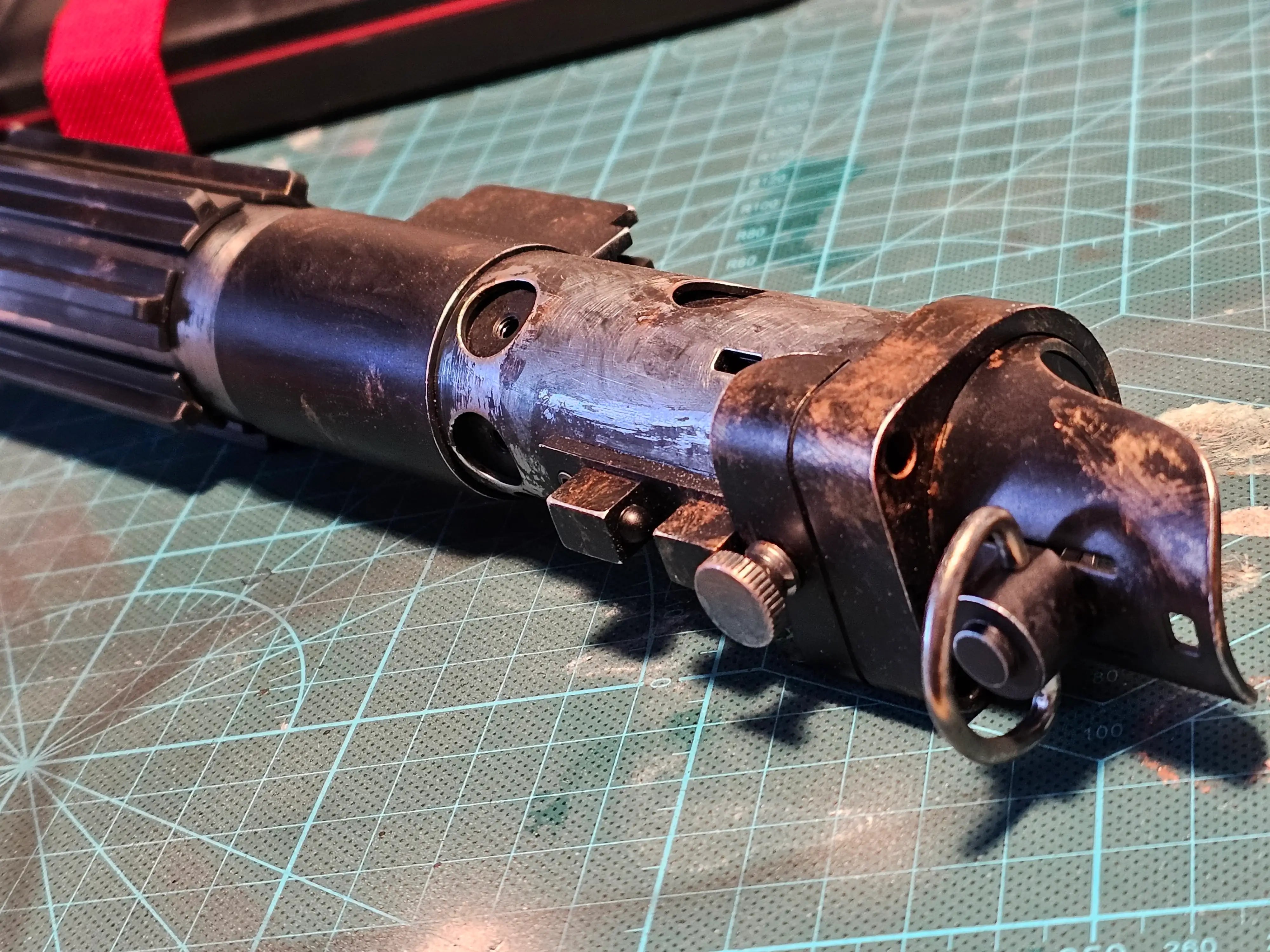 Custom Darth Vader Neopixel Lightsaber | Acid Weathered