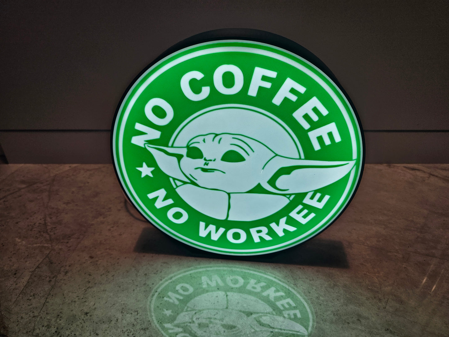 Baby Yoda Coffee Lightbox