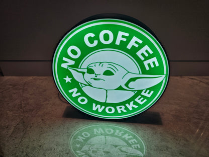 Baby Yoda Coffee Lightbox