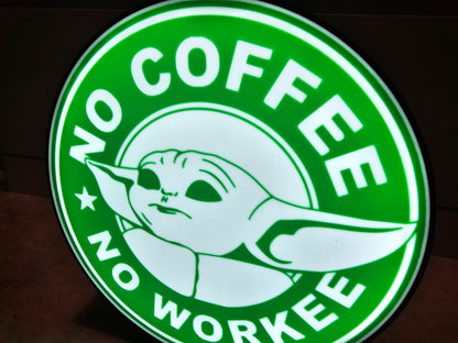 Baby Yoda Coffee Lightbox